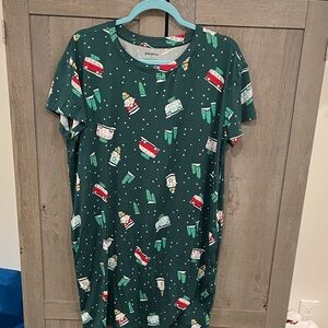Jockey Festive Green Pajama Top